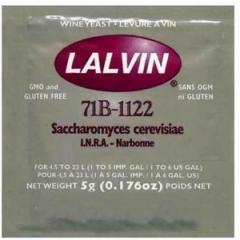 Дрожжи винные Lalvin 71B-1122, для красных, белых и розовых вин, 10 гр.